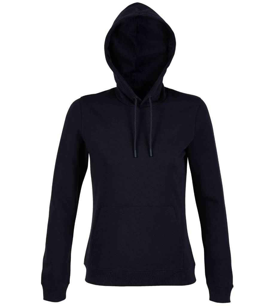 NEOBLU Ladies Nicholas French Terry Hoodie in Night Blue by NEOBLU — Custom branded clothing by Print Press, featuring premium embroidery produced in our specialist print lab in the UK.