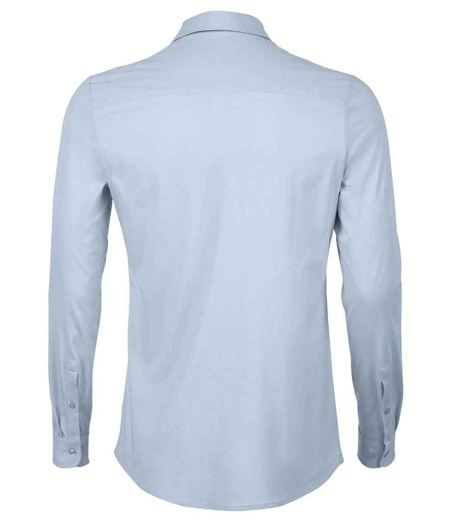 NEOBLU Balthazar Jersey Long Sleeve Shirt in by NEOBLU — Custom branded clothing by Print Press, featuring premium embroidery produced in our specialist print lab in the UK.
