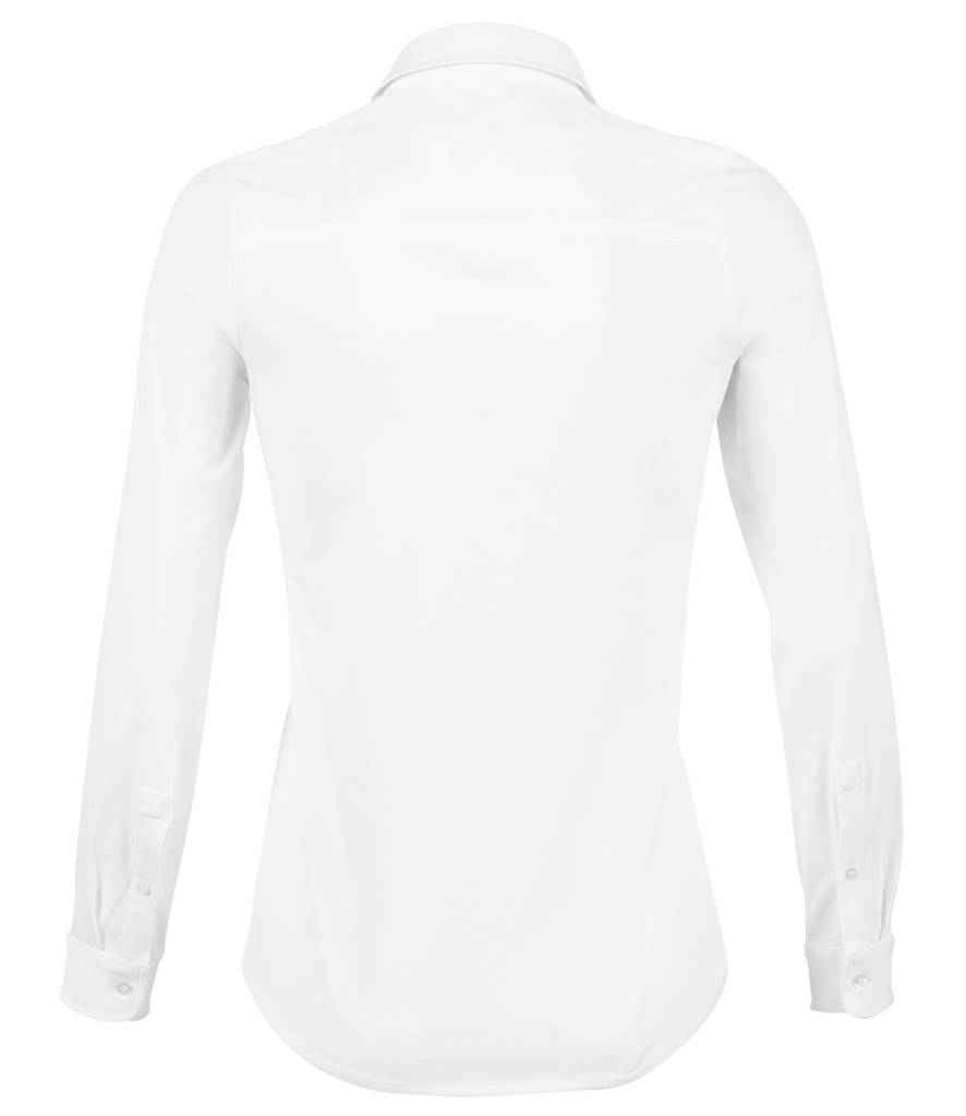 NEOBLU Ladies Balthazar Jersey Long Sleeve Shirt in by NEOBLU — Custom branded clothing by Print Press, featuring premium embroidery produced in our specialist print lab in the UK.