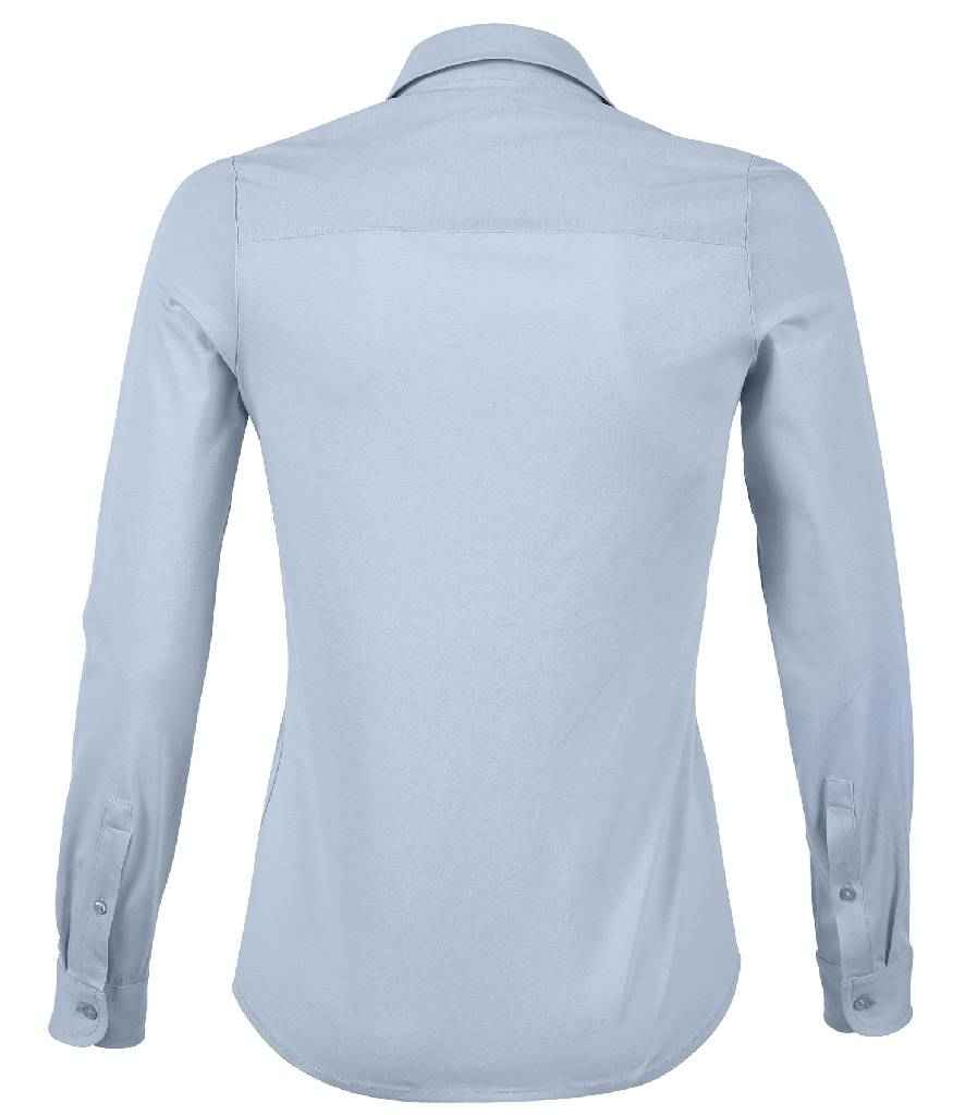 NEOBLU Ladies Balthazar Jersey Long Sleeve Shirt in by NEOBLU — Custom branded clothing by Print Press, featuring premium embroidery produced in our specialist print lab in the UK.