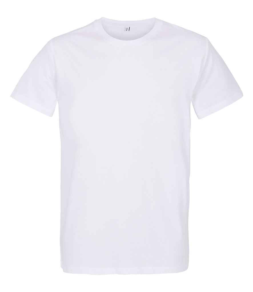 RTP Apparel Tempo 145 Organic T-Shirt in White by RTP Apparel — Custom branded clothing by Print Press, featuring premium embroidery produced in our specialist print lab in the UK.
