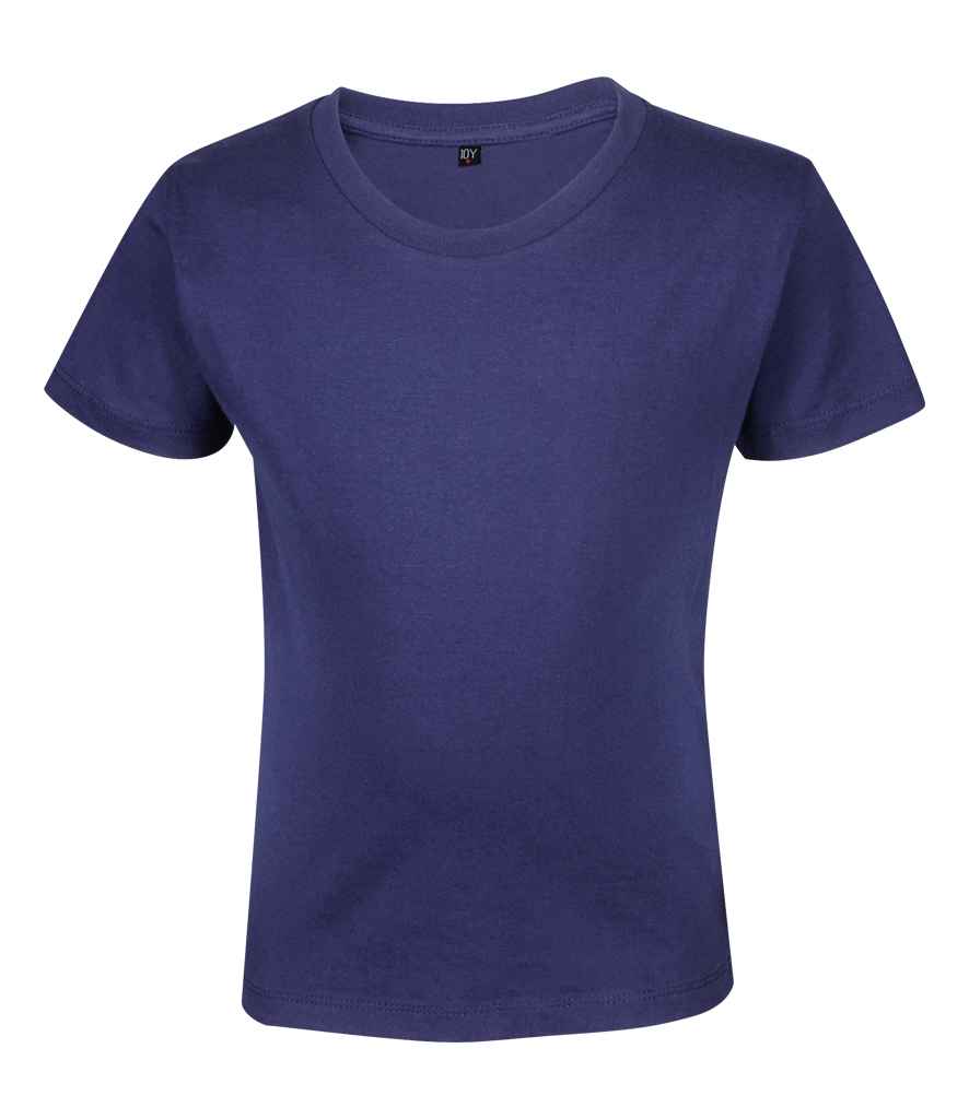 RTP Apparel Kids Tempo 185 Organic T-Shirt in French Navy by RTP Apparel — Custom branded clothing by Print Press, featuring premium embroidery produced in our specialist print lab in the UK.