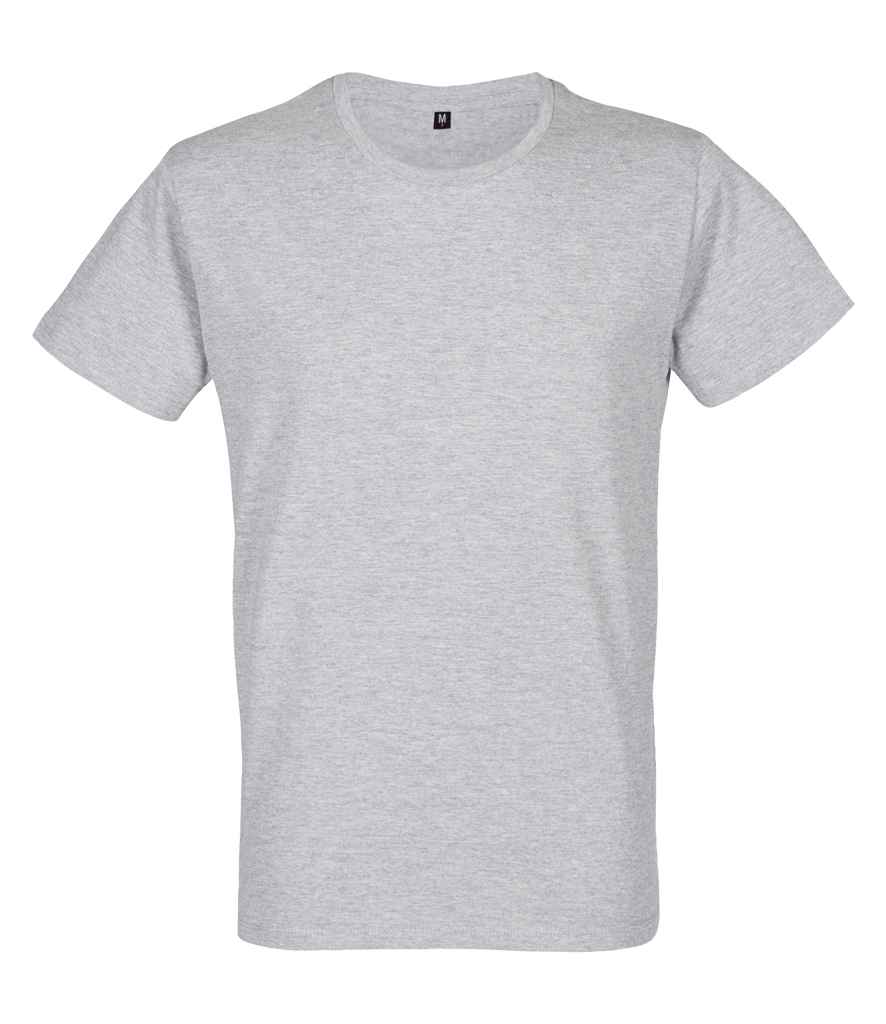 RTP Apparel Cosmic 155 Organic T-Shirt in Grey Melange by RTP Apparel — Custom branded clothing by Print Press, featuring premium embroidery produced in our specialist print lab in the UK.