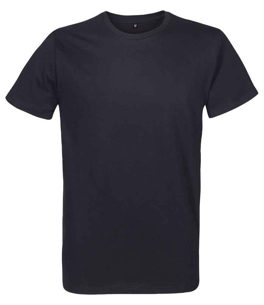 RTP Apparel Tempo 185 Organic T-Shirt in Deep Black by RTP Apparel — Custom branded clothing by Print Press, featuring premium embroidery produced in our specialist print lab in the UK.