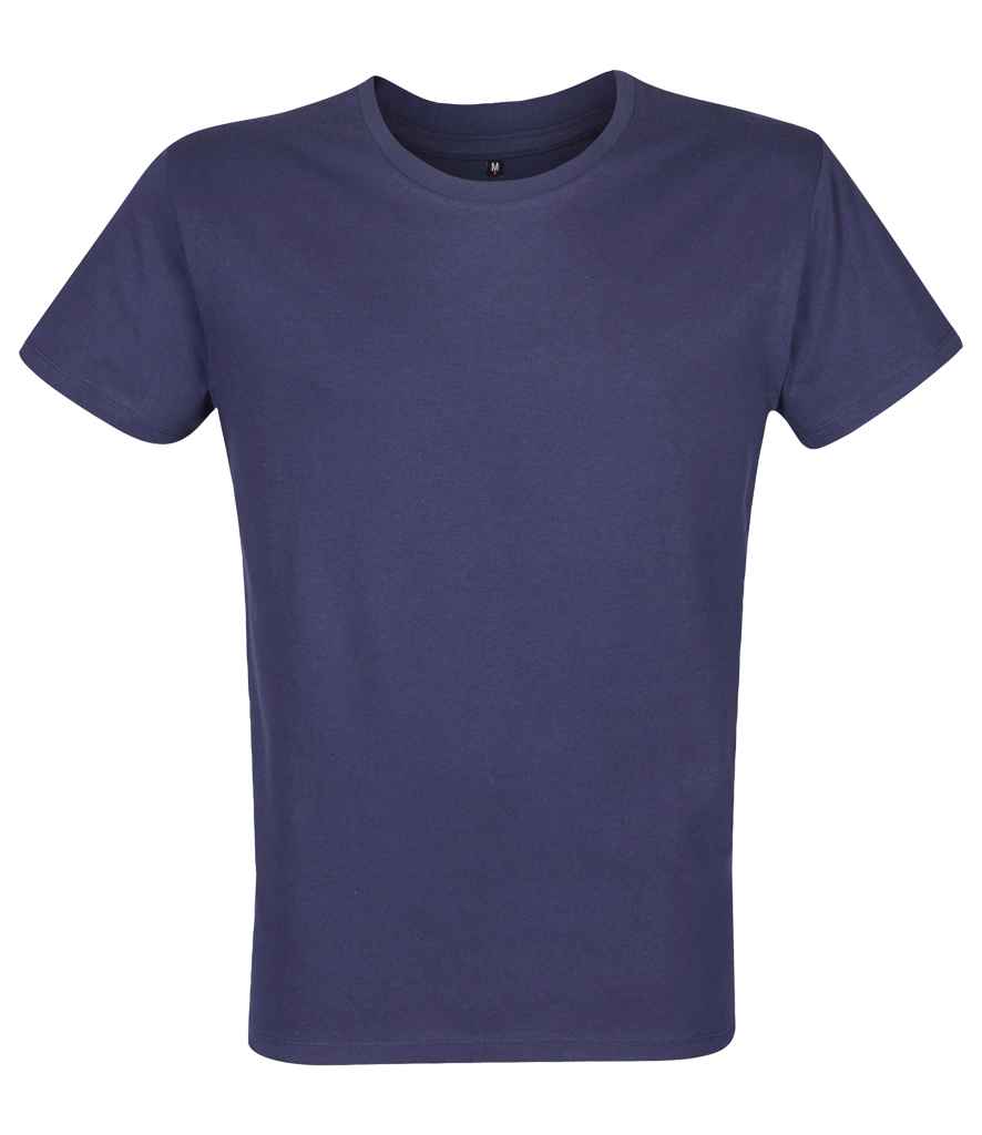 RTP Apparel Tempo 185 Organic T-Shirt in French Navy by RTP Apparel — Custom branded clothing by Print Press, featuring premium embroidery produced in our specialist print lab in the UK.