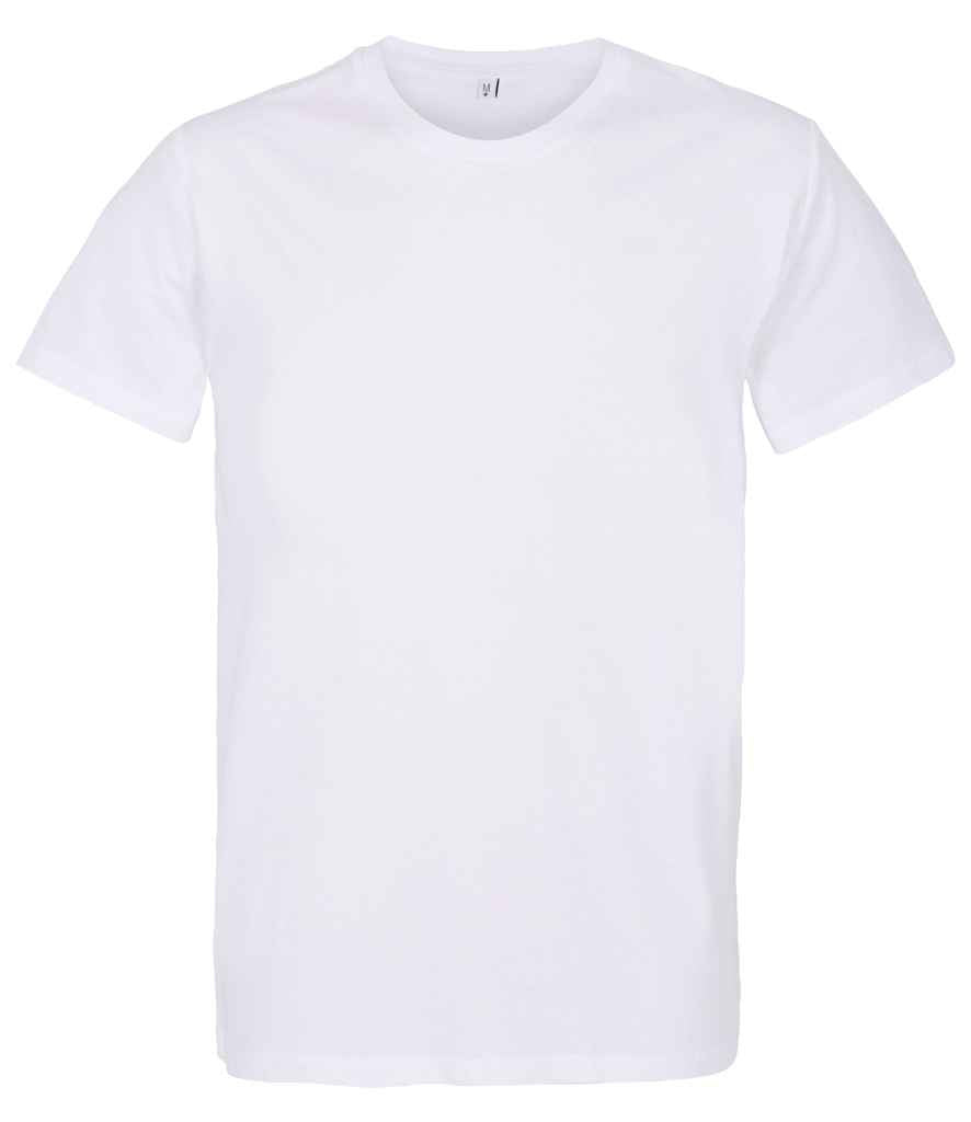RTP Apparel Tempo 185 Organic T-Shirt in White by RTP Apparel — Custom branded clothing by Print Press, featuring premium embroidery produced in our specialist print lab in the UK.