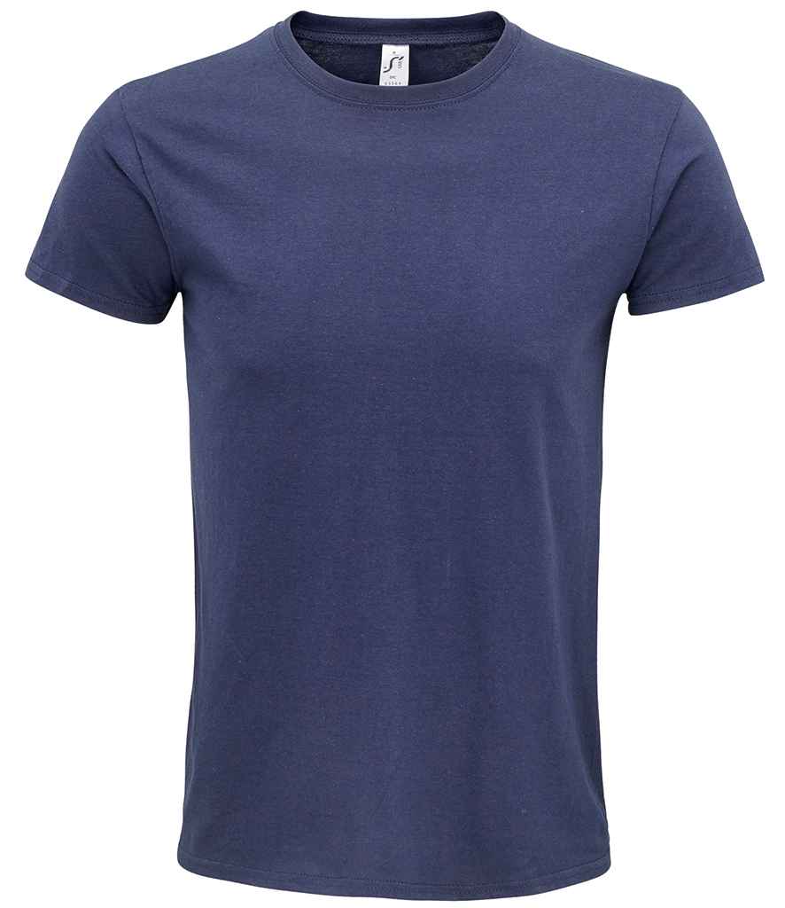 SOL'S Unisex Epic Organic T-Shirt in French Navy by SOL'S — Custom branded clothing by Print Press, featuring premium embroidery produced in our specialist print lab in the UK.