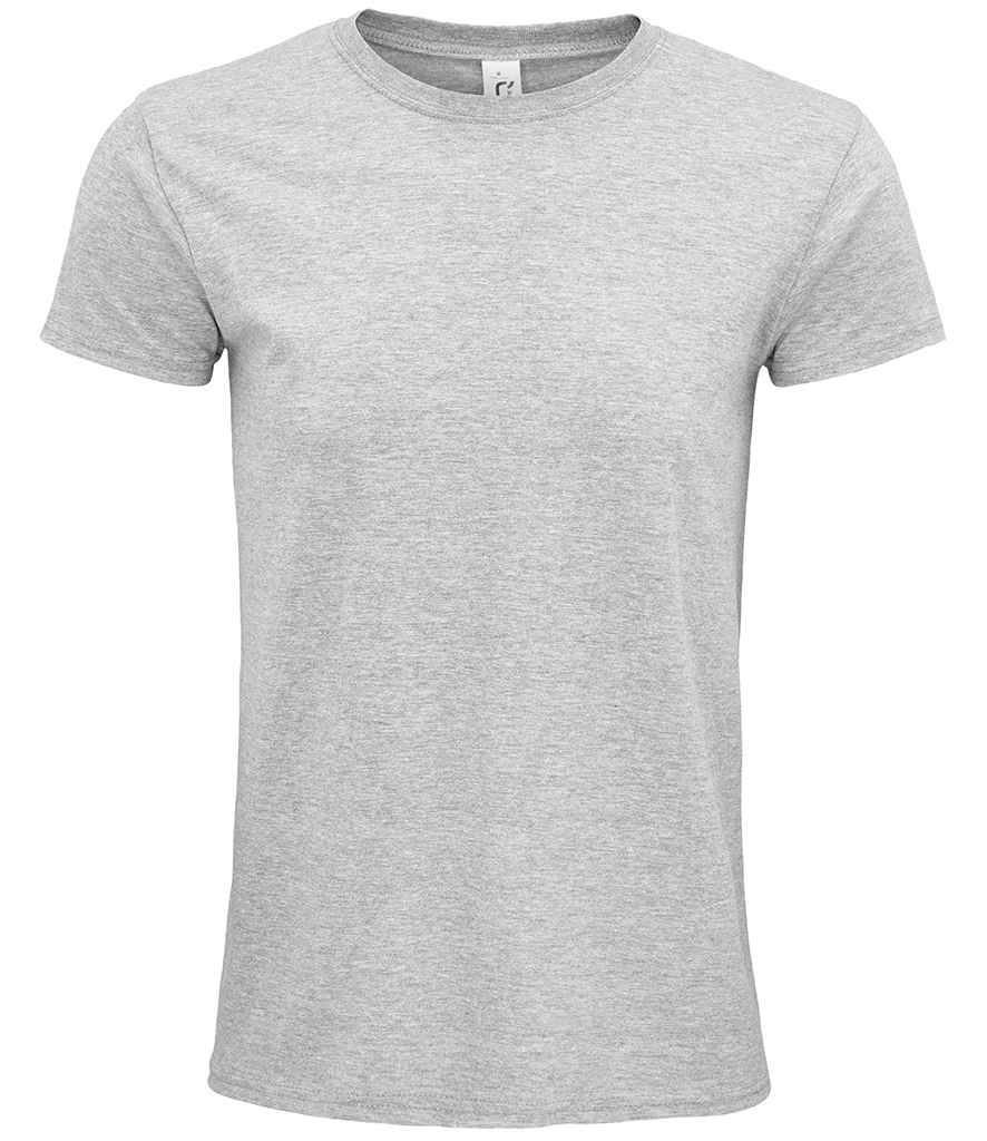 SOL'S Unisex Epic Organic T-Shirt in Grey Marl by SOL'S — Custom branded clothing by Print Press, featuring premium embroidery produced in our specialist print lab in the UK.