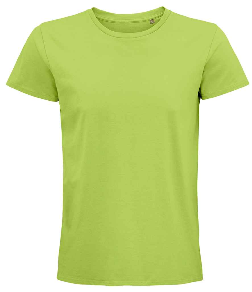 SOL'S Pioneer Organic T-Shirt in Apple Green by SOL'S — Custom branded clothing by Print Press, featuring premium embroidery produced in our specialist print lab in the UK.