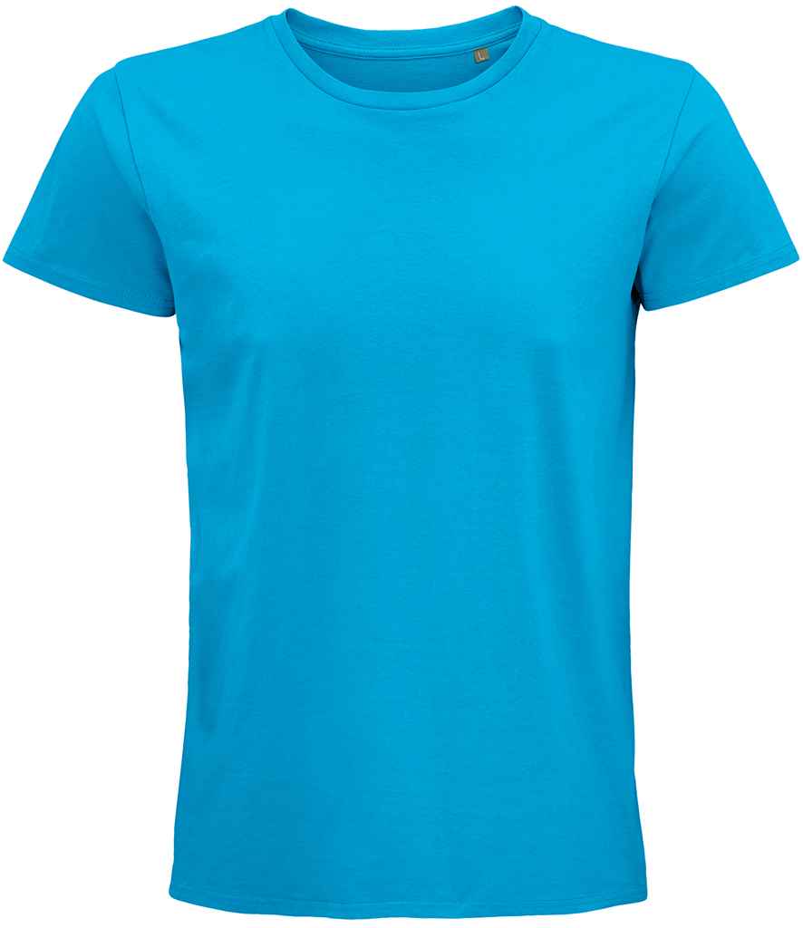 SOL'S Pioneer Organic T-Shirt in Aqua by SOL'S — Custom branded clothing by Print Press, featuring premium embroidery produced in our specialist print lab in the UK.