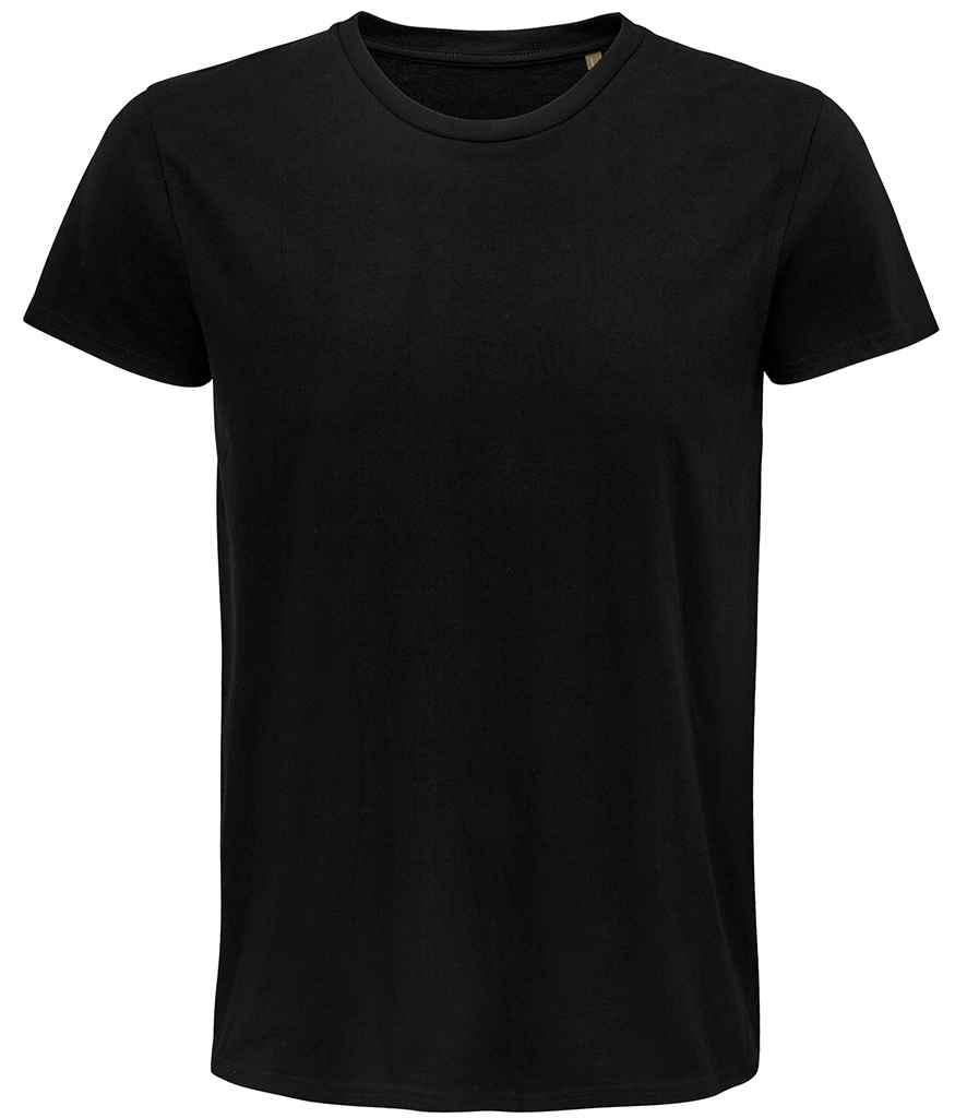 SOL'S Pioneer Organic T-Shirt in Deep Black by SOL'S — Custom branded clothing by Print Press, featuring premium embroidery produced in our specialist print lab in the UK.