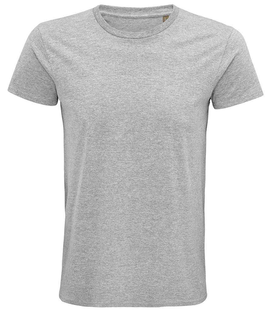 SOL'S Pioneer Organic T-Shirt in Grey Marl by SOL'S — Custom branded clothing by Print Press, featuring premium embroidery produced in our specialist print lab in the UK.