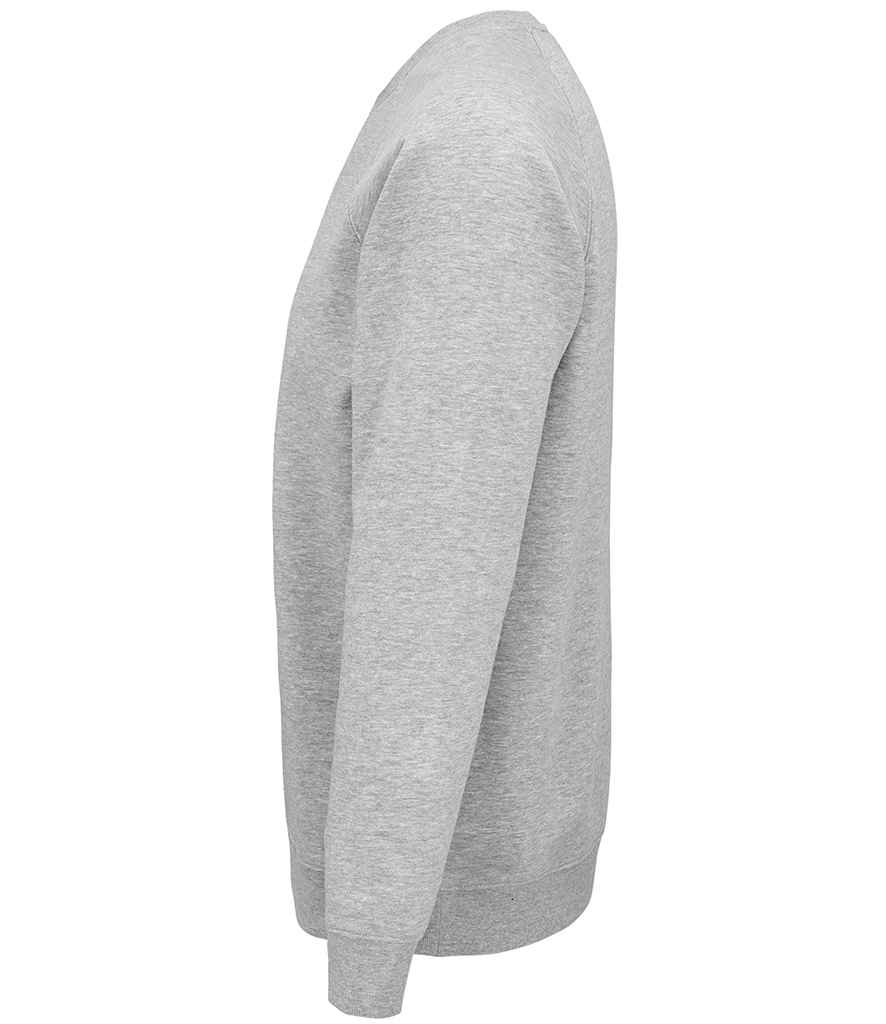 SOL'S Unisex Space Organic Raglan Sweatshirt in by SOL'S — Custom branded clothing by Print Press, featuring premium embroidery produced in our specialist print lab in the UK.