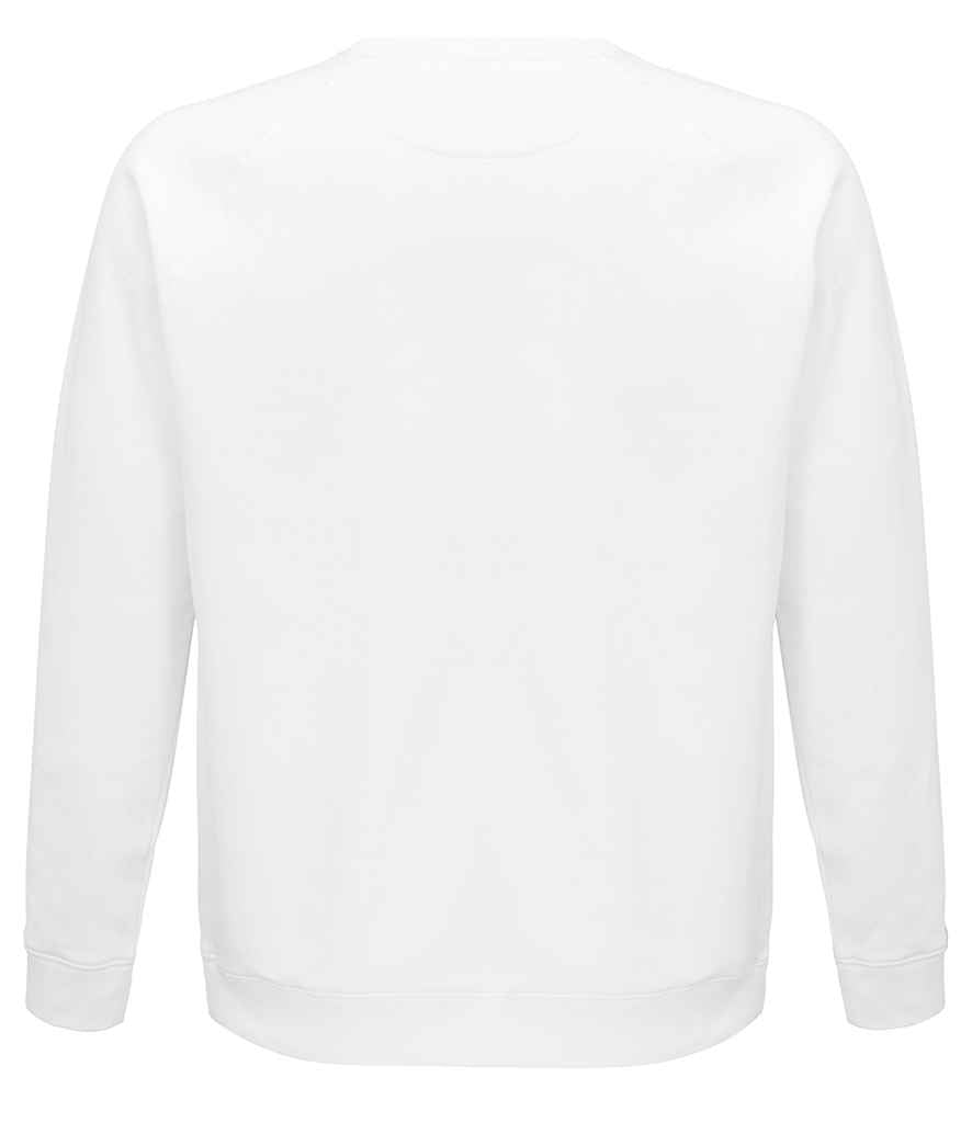 SOL'S Unisex Space Organic Raglan Sweatshirt in by SOL'S — Custom branded clothing by Print Press, featuring premium embroidery produced in our specialist print lab in the UK.