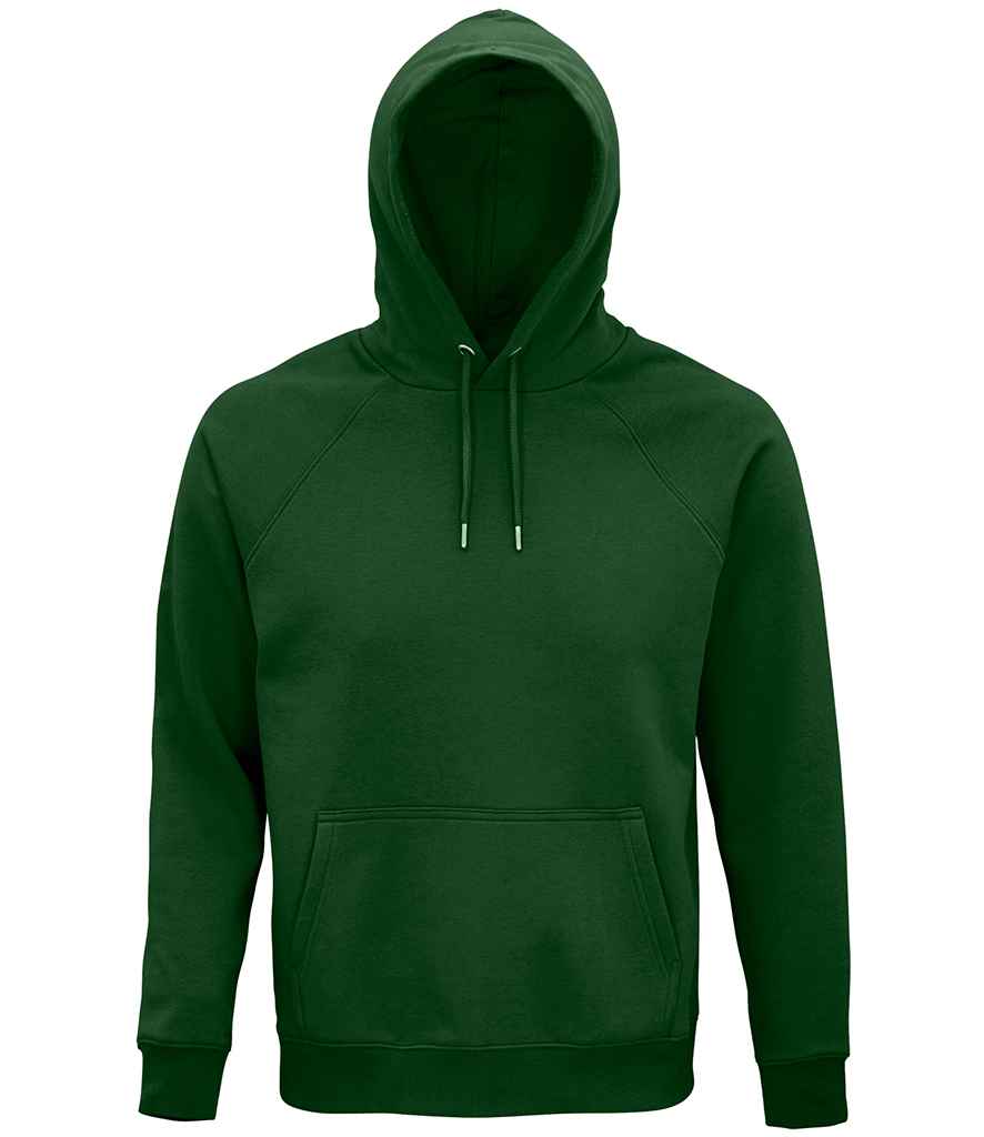 SOL'S Unisex Stellar Organic Hoodie in Bottle Green by SOL'S — Custom branded clothing by Print Press, featuring premium embroidery produced in our specialist print lab in the UK.