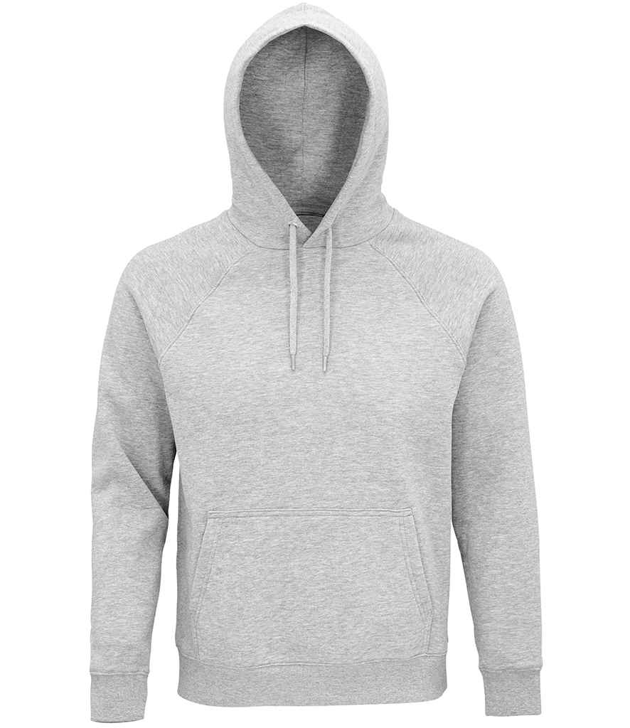 SOL'S Unisex Stellar Organic Hoodie in Grey Marl by SOL'S — Custom branded clothing by Print Press, featuring premium embroidery produced in our specialist print lab in the UK.