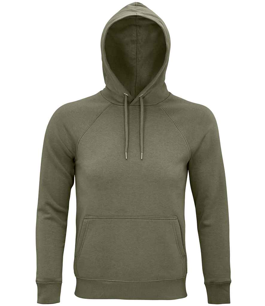 SOL'S Unisex Stellar Organic Hoodie in Khaki by SOL'S — Custom branded clothing by Print Press, featuring premium embroidery produced in our specialist print lab in the UK.