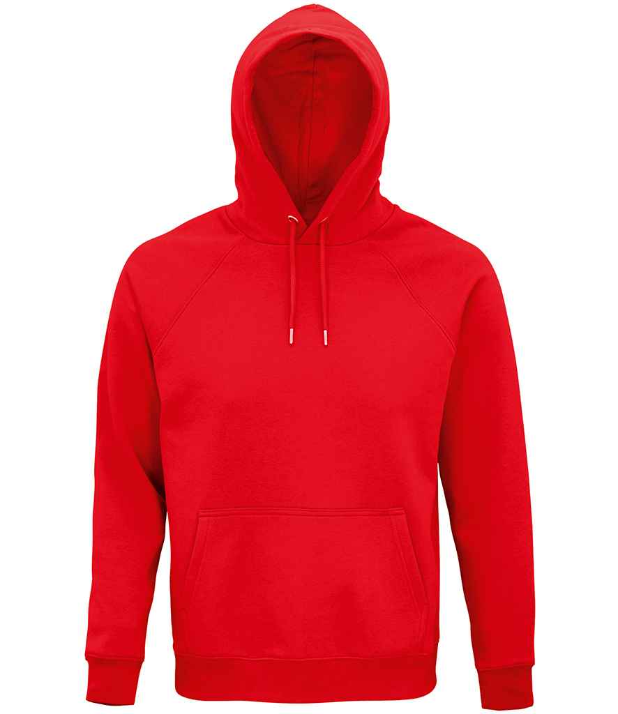 SOL'S Unisex Stellar Organic Hoodie in Red by SOL'S — Custom branded clothing by Print Press, featuring premium embroidery produced in our specialist print lab in the UK.