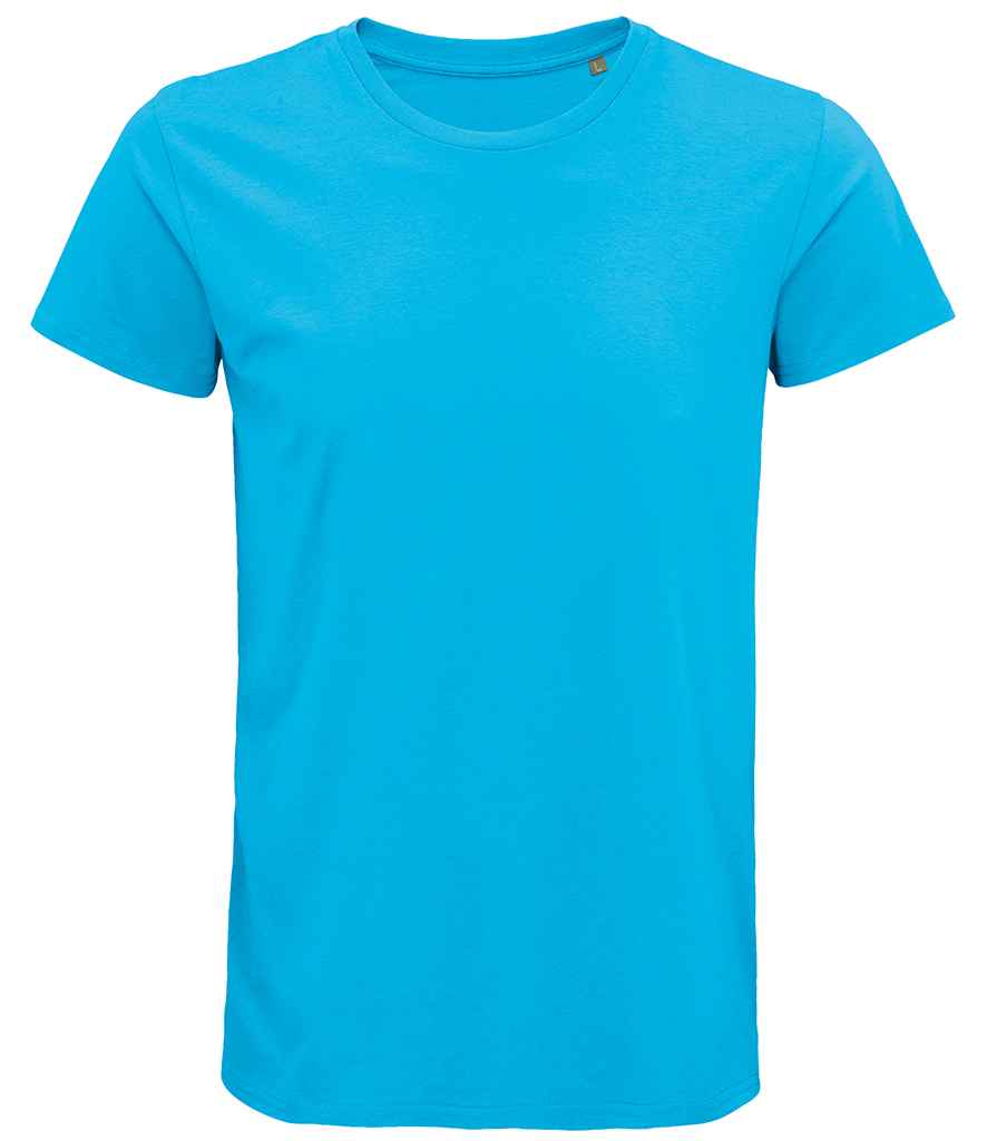 SOL'S Crusader Organic T-Shirt in Aqua by SOL'S — Custom branded clothing by Print Press, featuring premium embroidery produced in our specialist print lab in the UK.