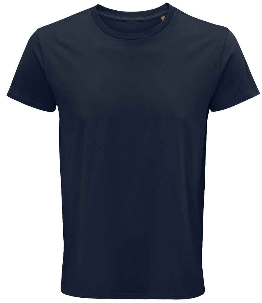 SOL'S Crusader Organic T-Shirt in French Navy by SOL'S — Custom branded clothing by Print Press, featuring premium embroidery produced in our specialist print lab in the UK.