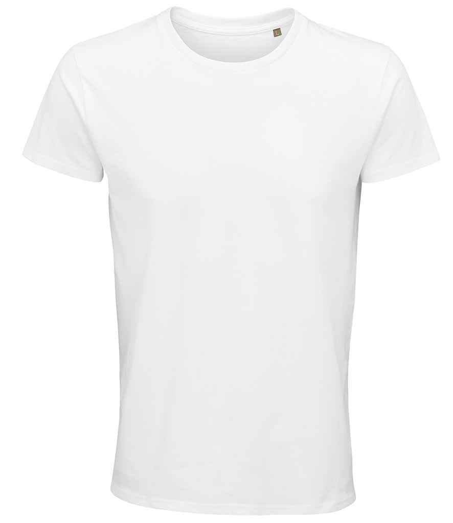 SOL'S Crusader Organic T-Shirt in White by SOL'S — Custom branded clothing by Print Press, featuring premium embroidery produced in our specialist print lab in the UK.