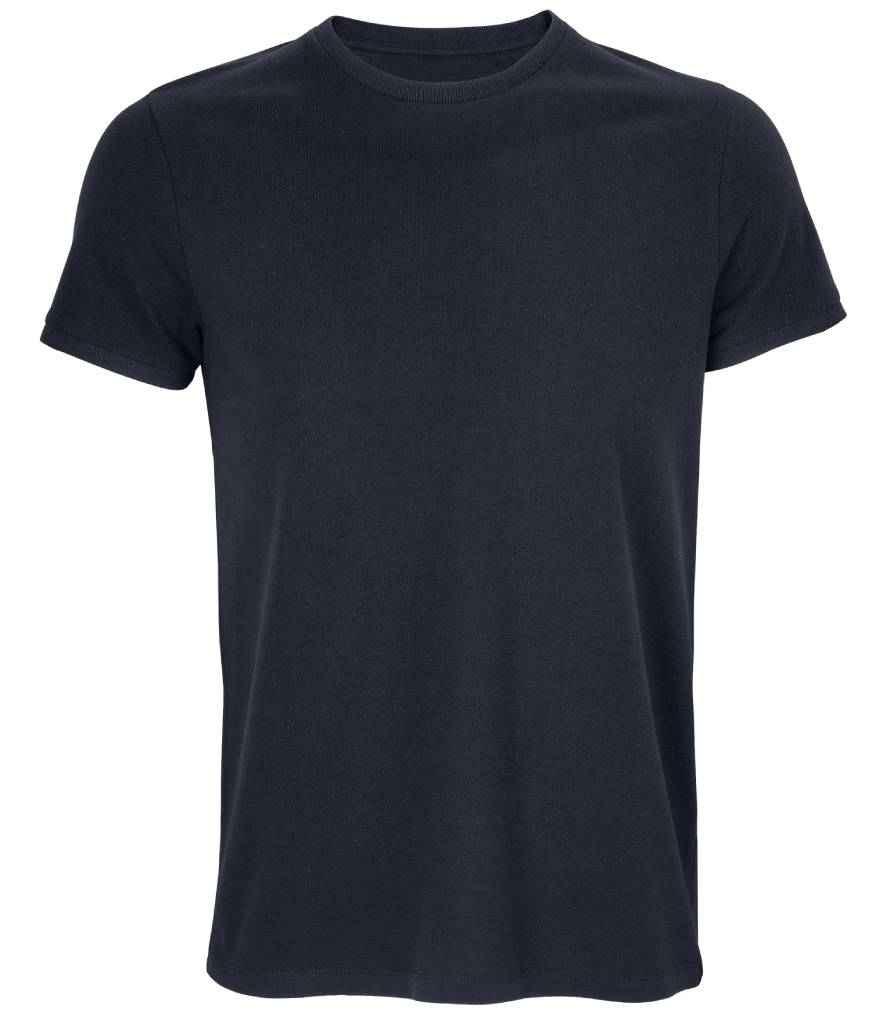 NEOBLU Unisex Loris Organic T-Shirt in Night Blue by NEOBLU — Custom branded clothing by Print Press, featuring premium embroidery produced in our specialist print lab in the UK.
