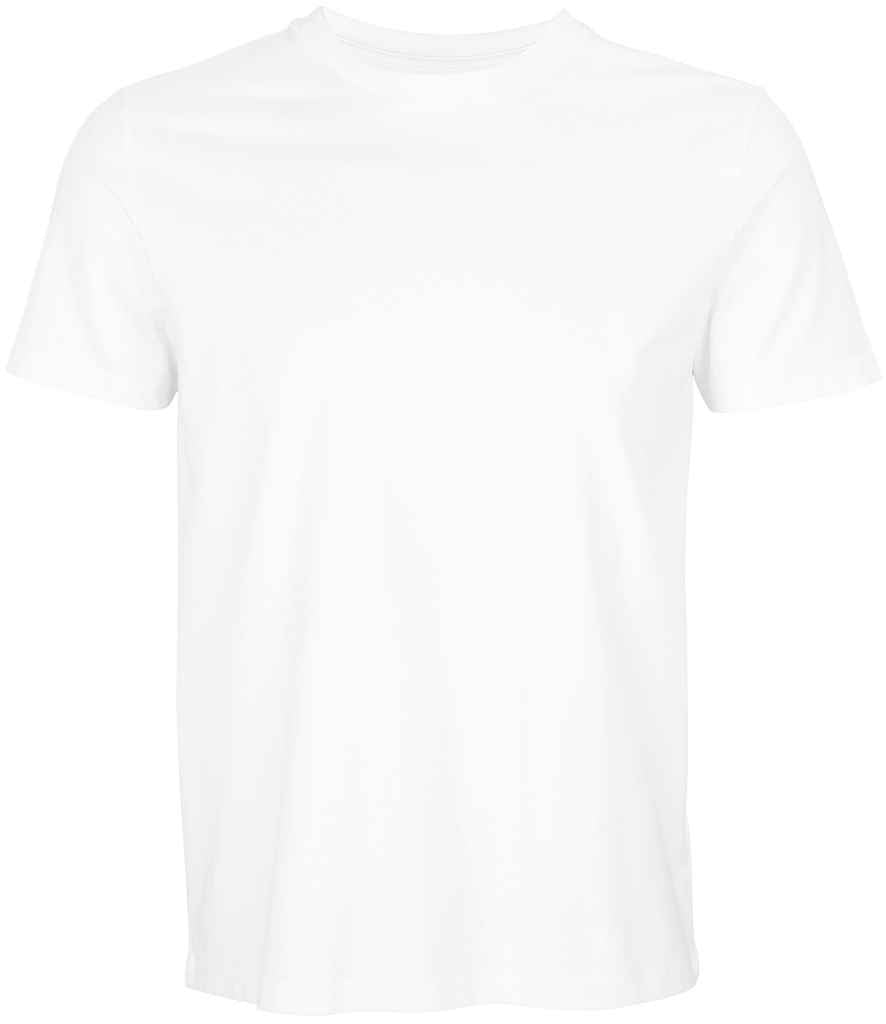 SOL'S Unisex Odyssey Recycled T-Shirt in Recycled White by SOL'S — Custom branded clothing by Print Press, featuring premium embroidery produced in our specialist print lab in the UK.