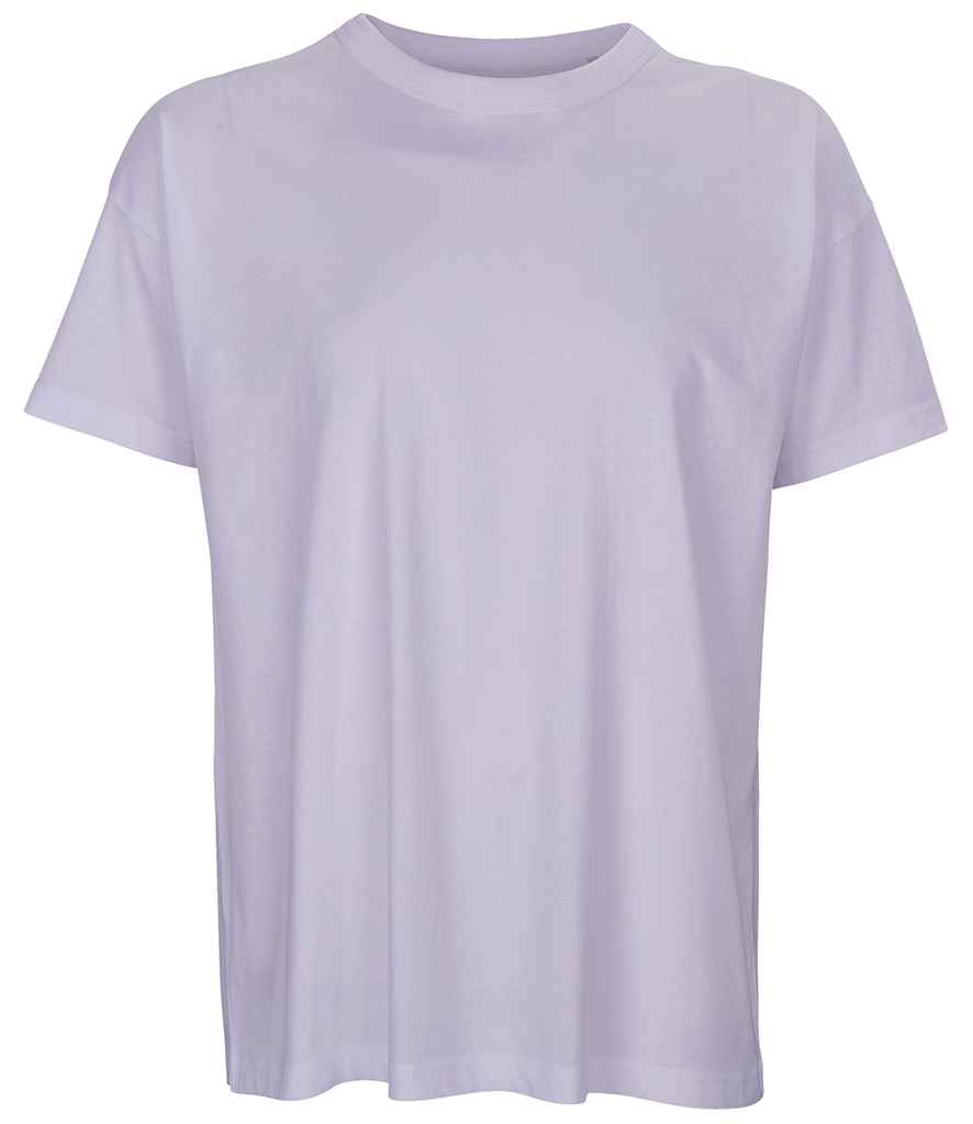 SOL'S Boxy Oversized Organic T-Shirt in Lilac by SOL'S — Custom branded clothing by Print Press, featuring premium embroidery produced in our specialist print lab in the UK.