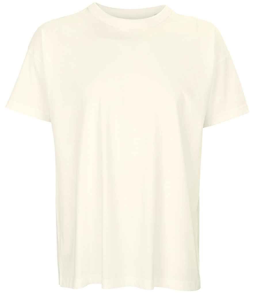 SOL'S Boxy Oversized Organic T-Shirt in Off White by SOL'S — Custom branded clothing by Print Press, featuring premium embroidery produced in our specialist print lab in the UK.