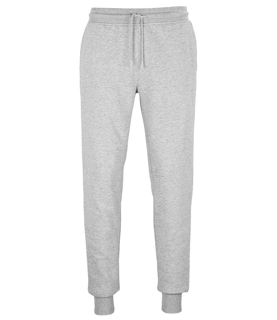 SOL'S Unisex Jumbo Organic Jog Pants in Grey Marl by SOL'S — Custom branded clothing by Print Press, featuring premium embroidery produced in our specialist print lab in the UK.