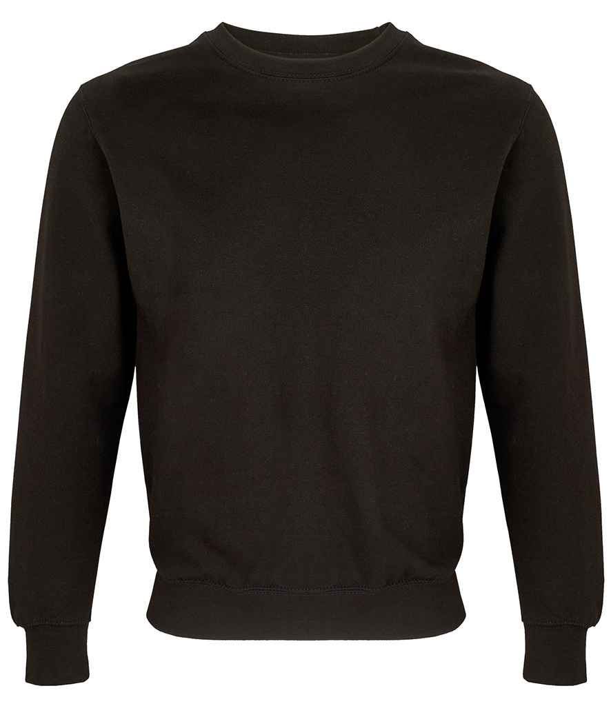 SOL'S Unisex Columbia Sweatshirt in Black by SOL'S — Custom branded clothing by Print Press, featuring premium embroidery produced in our specialist print lab in the UK.