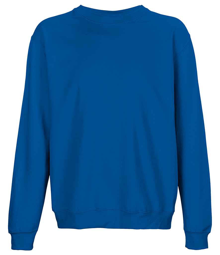 SOL'S Unisex Columbia Sweatshirt in Royal Blue by SOL'S — Custom branded clothing by Print Press, featuring premium embroidery produced in our specialist print lab in the UK.