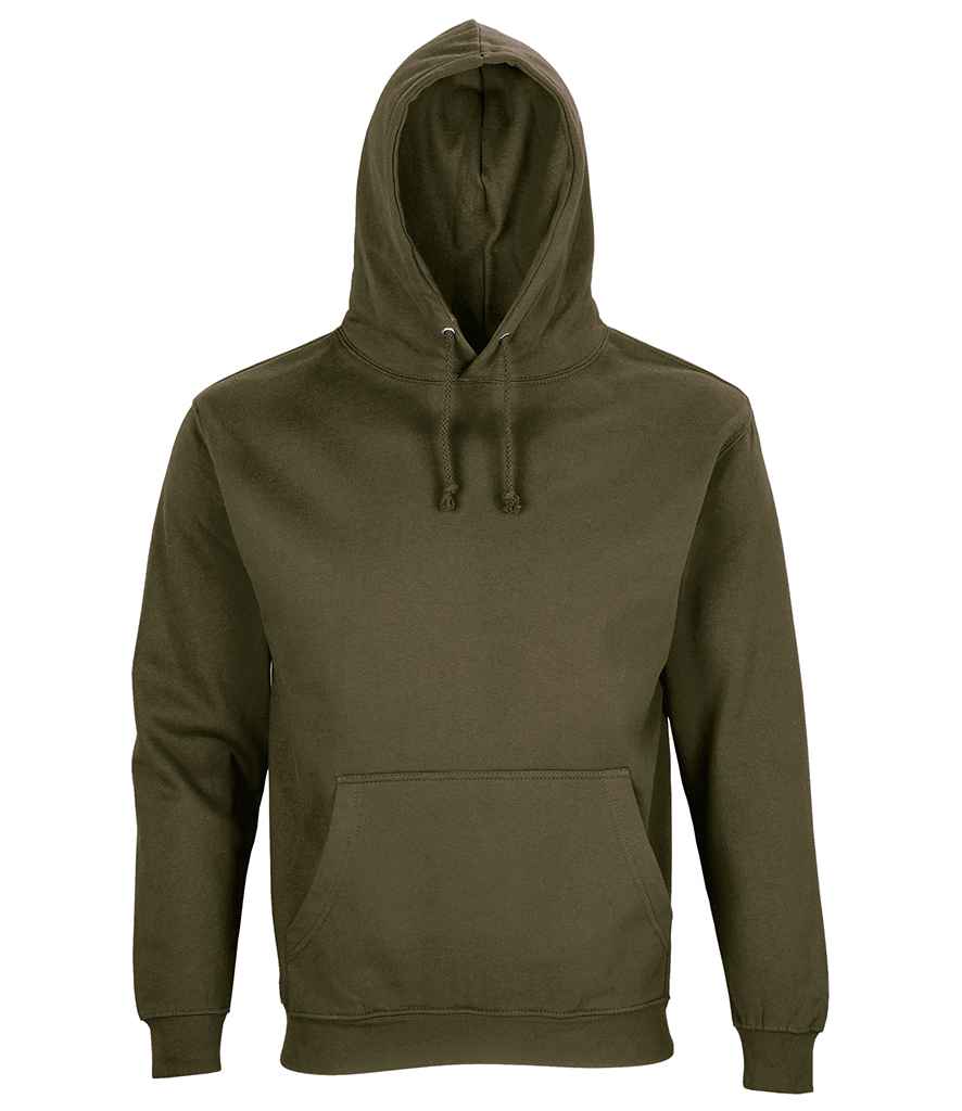 SOL'S Unisex Condor Hoodie in Army by SOL'S — Custom branded clothing by Print Press, featuring premium embroidery produced in our specialist print lab in the UK.