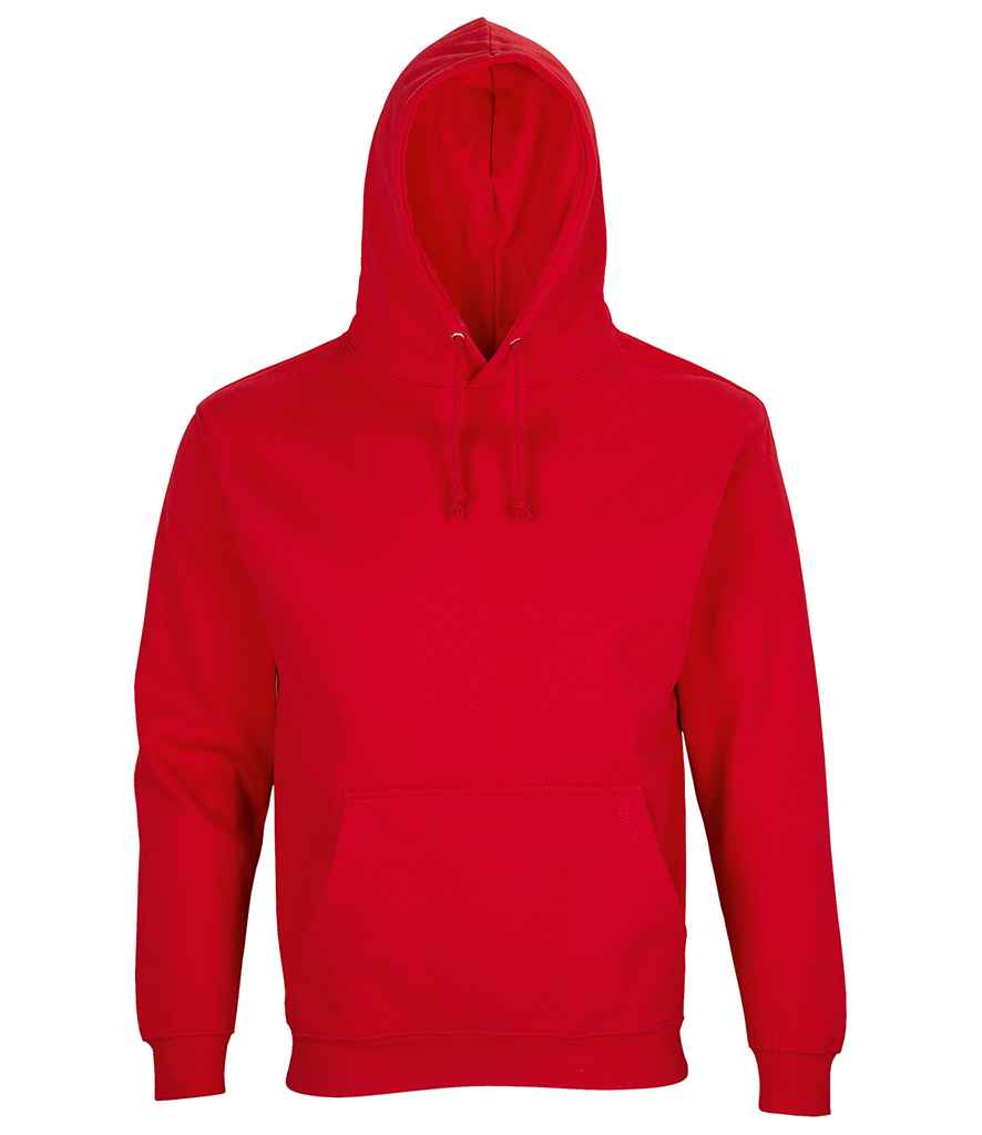 SOL'S Unisex Condor Hoodie in Bright Red by SOL'S — Custom branded clothing by Print Press, featuring premium embroidery produced in our specialist print lab in the UK.