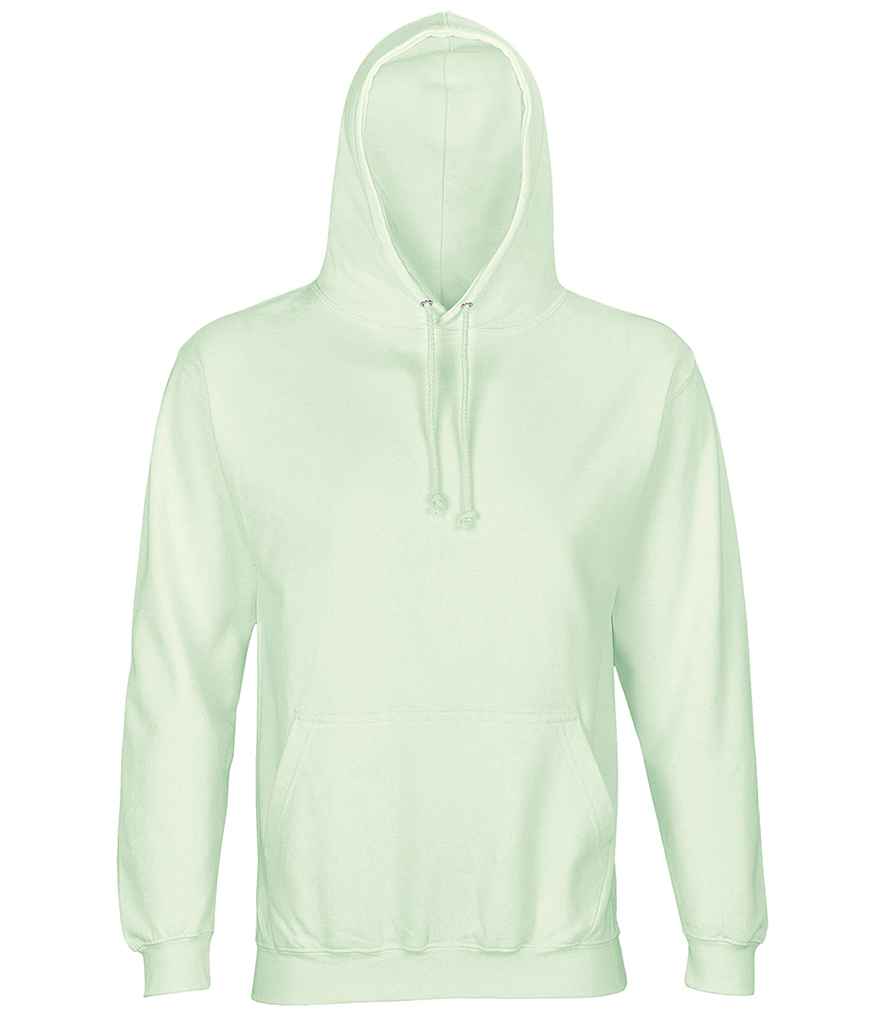 SOL'S Unisex Condor Hoodie in Creamy Green by SOL'S — Custom branded clothing by Print Press, featuring premium embroidery produced in our specialist print lab in the UK.