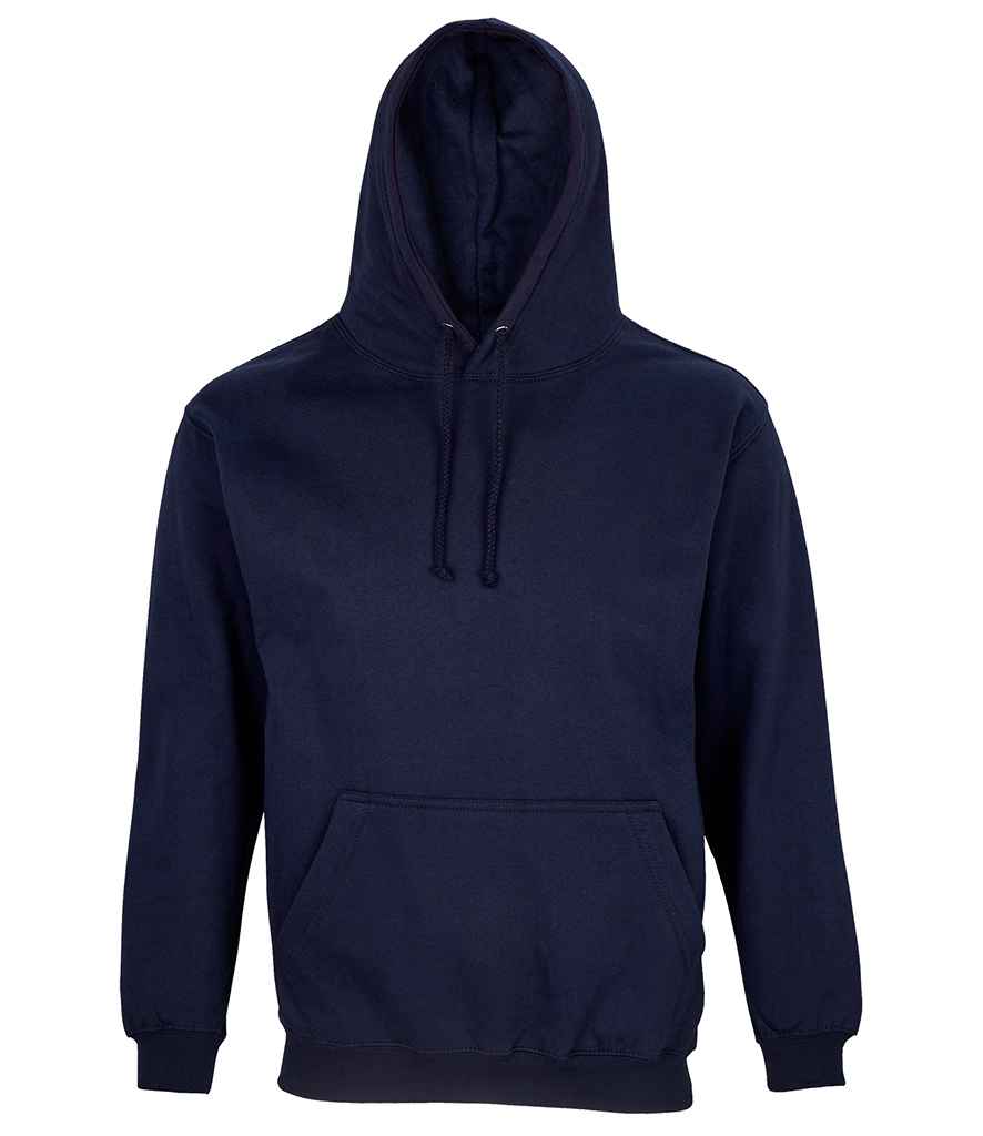 SOL'S Unisex Condor Hoodie in French Navy by SOL'S — Custom branded clothing by Print Press, featuring premium embroidery produced in our specialist print lab in the UK.