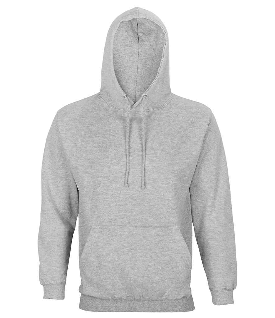 SOL'S Unisex Condor Hoodie in Grey Marl by SOL'S — Custom branded clothing by Print Press, featuring premium embroidery produced in our specialist print lab in the UK.