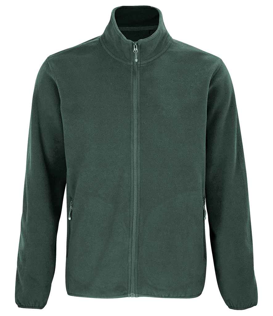 SOL'S Factor Recycled Fleece Jacket in Forest Green by SOL'S — Custom branded clothing by Print Press, featuring premium embroidery produced in our specialist print lab in the UK.