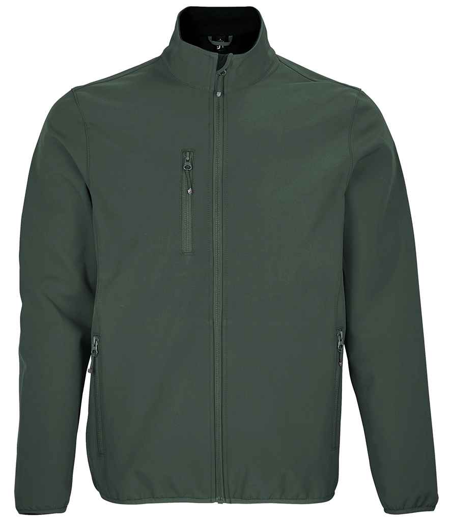 SOL'S Falcon Recycled Soft Shell Jacket in Forest Green by SOL'S — Custom branded clothing by Print Press, featuring premium embroidery produced in our specialist print lab in the UK.
