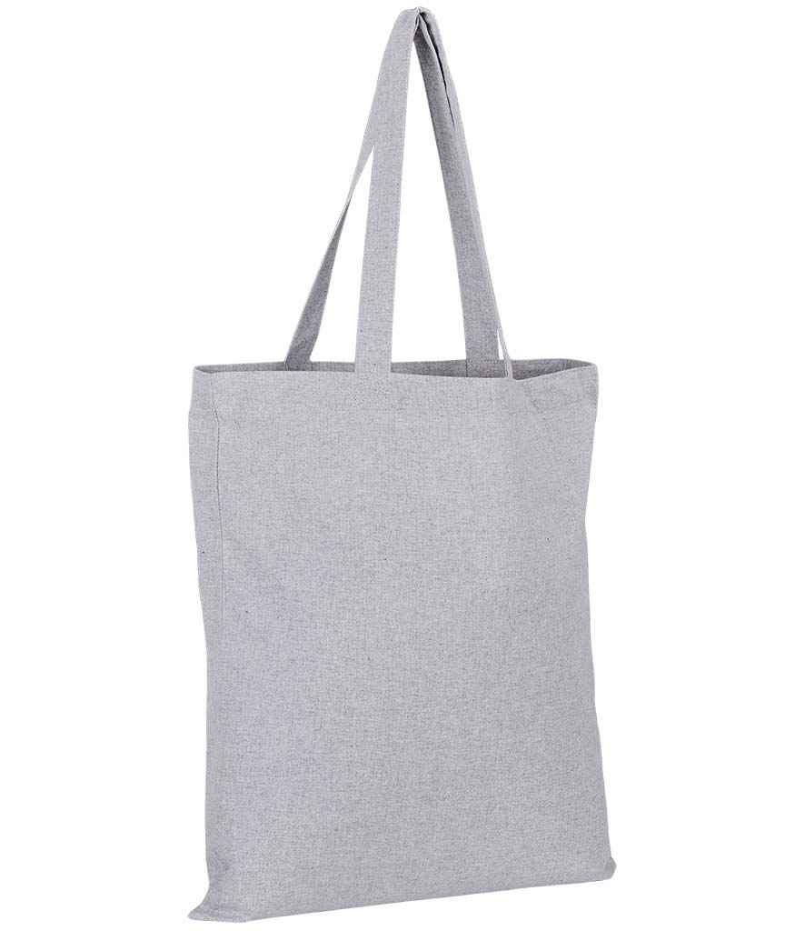 SOL'S Awake Recycled Tote Bag in ONE Grey Marl by SOL'S — Custom branded clothing by Print Press, featuring premium embroidery produced in our specialist print lab in the UK.