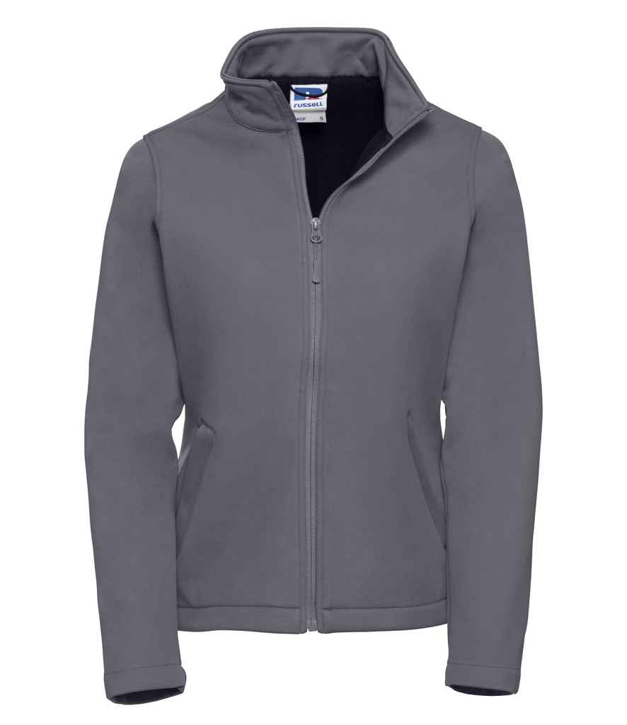 Russell Ladies Smart Soft Shell Jacket in by Russell — Custom branded clothing by Print Press, featuring premium embroidery produced in our specialist print lab in the UK.