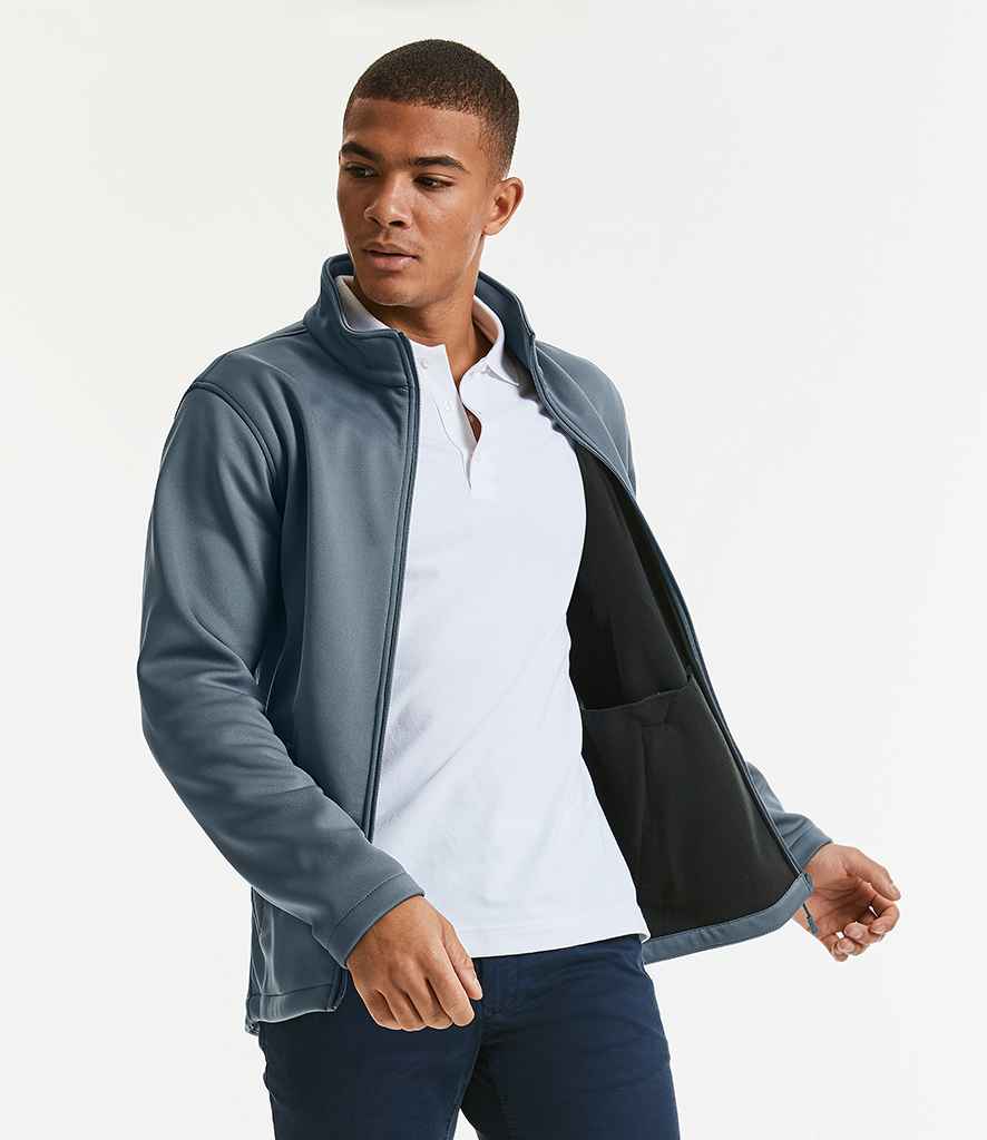 Russell Smart Soft Shell Jacket in by Russell — Custom branded clothing by Print Press, featuring premium embroidery produced in our specialist print lab in the UK.
