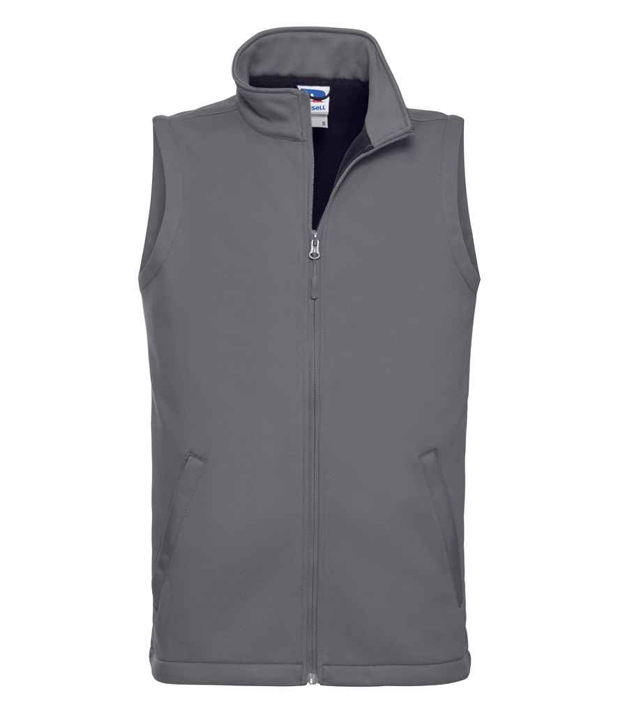 Russell Smart Soft Shell Gilet in by Russell — Custom branded clothing by Print Press, featuring premium embroidery produced in our specialist print lab in the UK.