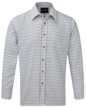 Fort Tattersall Shirt in BLUE by FORT — Custom branded clothing by Print Press, featuring premium embroidery produced in our specialist print lab in the UK.