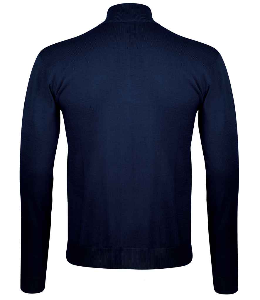 SOL'S Gordon Full Zip Cotton Acrylic Cardigan in by SOL'S — Custom branded clothing by Print Press, featuring premium embroidery produced in our specialist print lab in the UK.