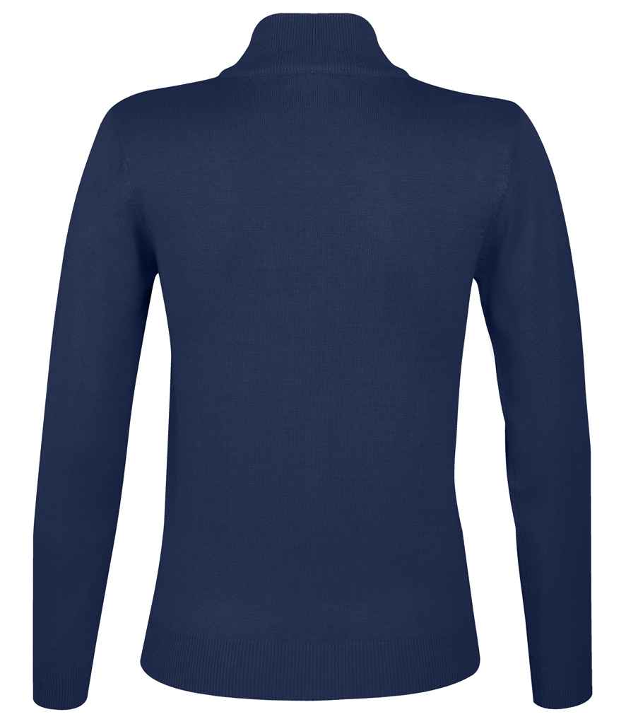SOL'S Ladies Gordon Full Zip Cotton Acrylic Cardigan in by SOL'S — Custom branded clothing by Print Press, featuring premium embroidery produced in our specialist print lab in the UK.