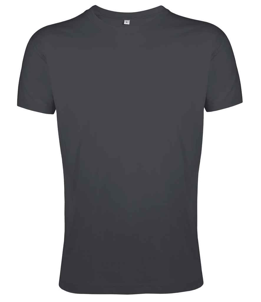SOL'S Regent Fit T-Shirt (2nd Colours) in Dark Grey by SOL'S — Custom branded clothing by Print Press, featuring premium embroidery produced in our specialist print lab in the UK.