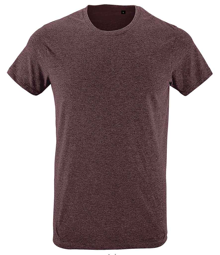 SOL'S Regent Fit T-Shirt (2nd Colours) in Heather Oxblood by SOL'S — Custom branded clothing by Print Press, featuring premium embroidery produced in our specialist print lab in the UK.