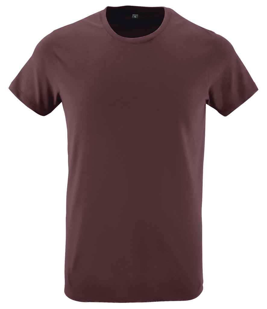 SOL'S Regent Fit T-Shirt (2nd Colours) in Oxblood by SOL'S — Custom branded clothing by Print Press, featuring premium embroidery produced in our specialist print lab in the UK.