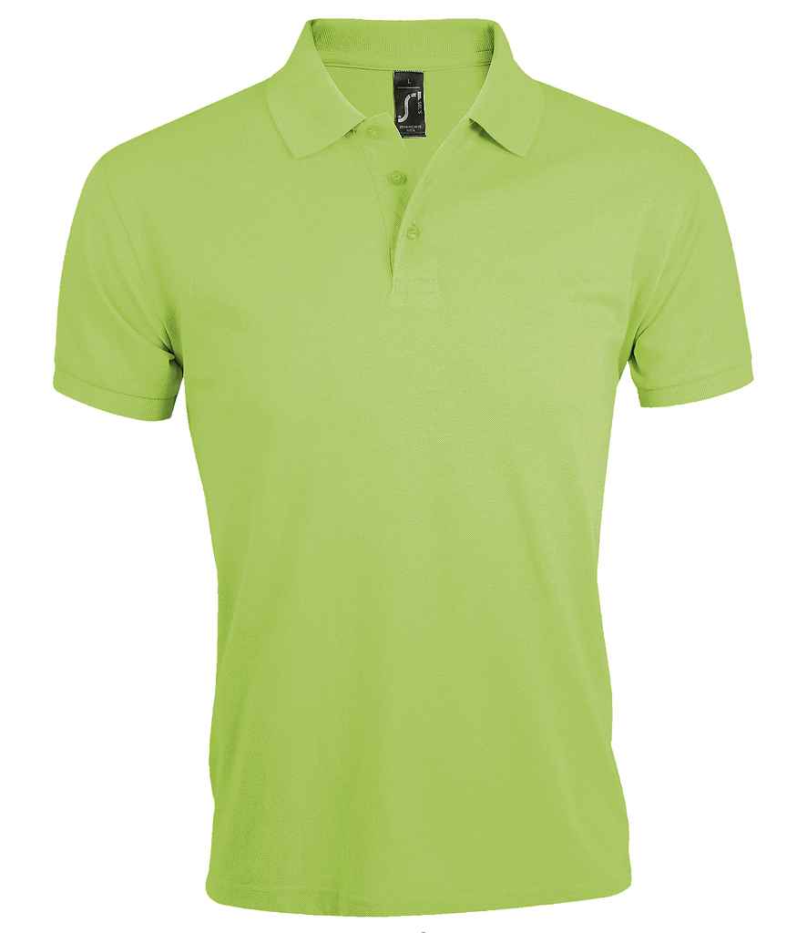 SOL'S Prime Poly/Cotton Piqué Polo Shirt in Apple Green by SOL'S — Custom branded clothing by Print Press, featuring premium embroidery produced in our specialist print lab in the UK.